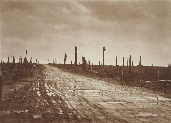 Olive Edis, The Menin Road, 1919. Credit: Royal Collection Trust / All Rights Reserved