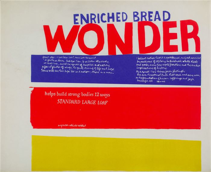 Sister Corita Kent, “enriched,” 1965. 