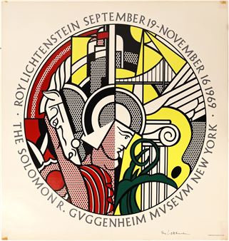 Guggenheim Museum NY exhibition poster - Roy Lichtenstein