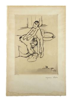 Catherine and a Nude Young Boy